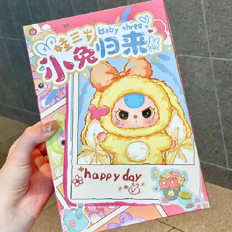 

Official BabyThree Lucky Charm Plush Doll Blind Box Mini Collectible Kawaii Desk Decor Birthday Surprise Gift Custom Gifts