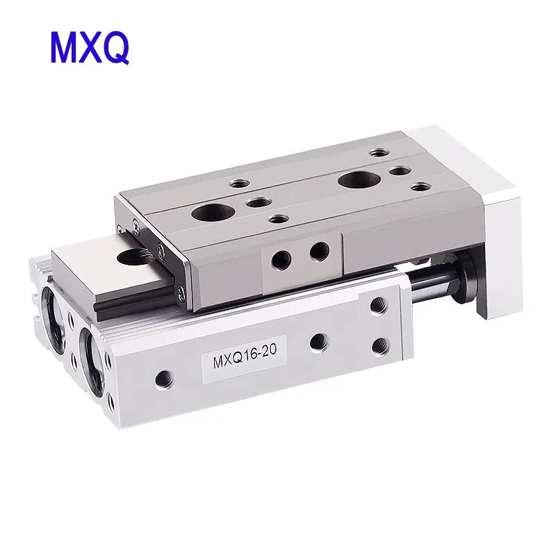 MXQ Series Pneumatic Linear Guide Slide Table Cylinder 6/8/12/16/20/25 Cylinder Diameter 10/20/30/40/50/75/100/125/150 Stroke