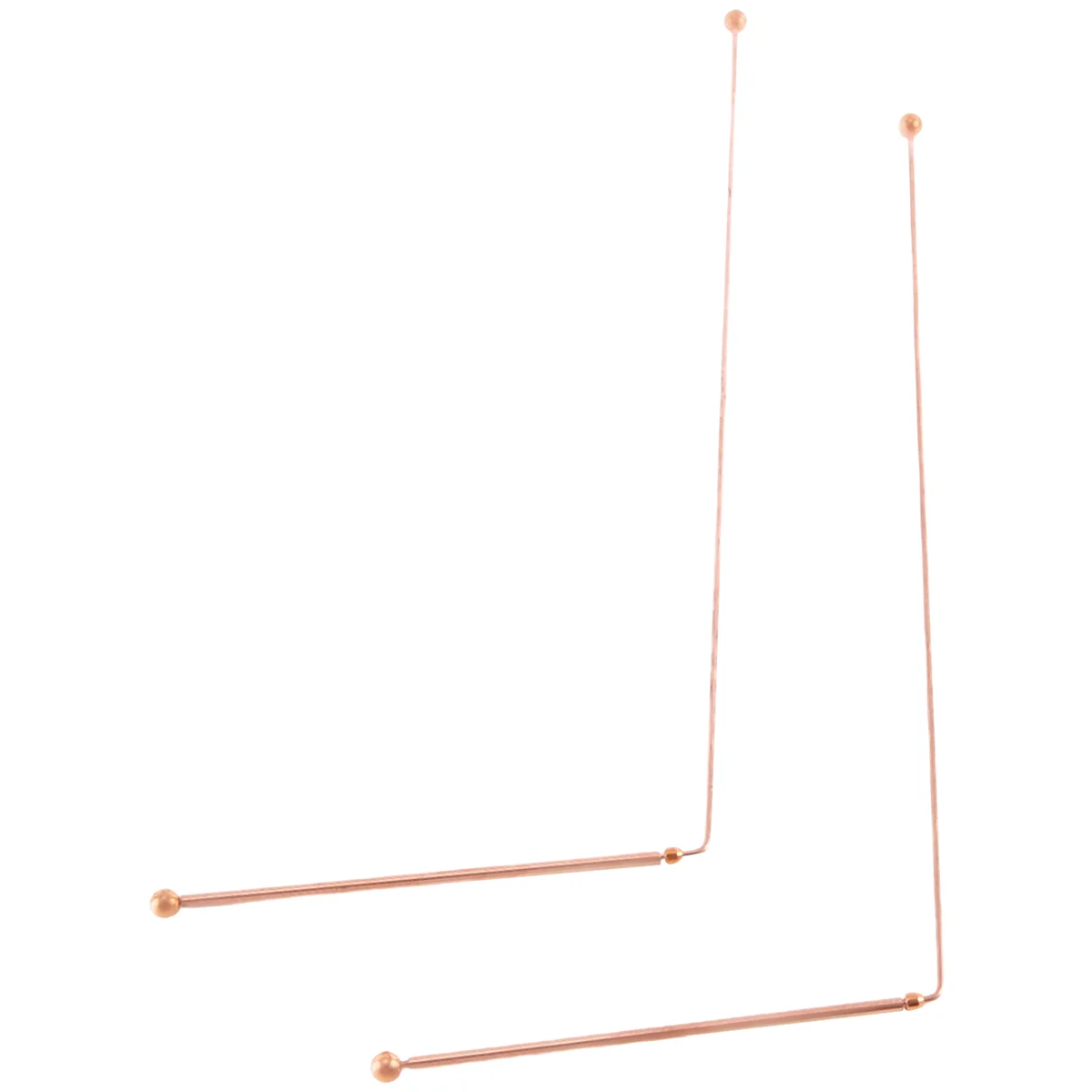 Varillas de adivinación de cobre, Detector de brujería de agua de energía, 99.9% cobre puro, 2 piezas