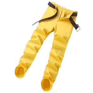 Kot düz streç erkek kot pantolon, ince, siyah, sarı, kırmızı, yeşil, mavi, kahverengi, gündelik giyim, iş pantolonu-klasik, - yeni moda skinny jeans the green men'in en büyük satışlarından 12'si-no. 10