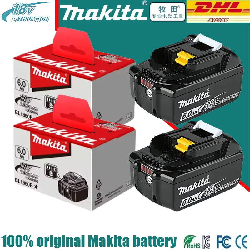 🔋-100-オリジナルマキタ-18v-6ah-バッテリーマキタ-bl1830b-bl1850b-bl1850-bl1840-bl1860-bl1815-交換用リチウム電池