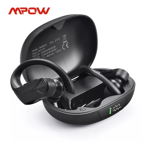 Fones de ouvido sem fio Mpow Flame Solo Fones de ouvido TWS Bluetooth 5.0 com microfone de cancelamento de ruído ENC IPX7 à prova d'água para esportes em execução