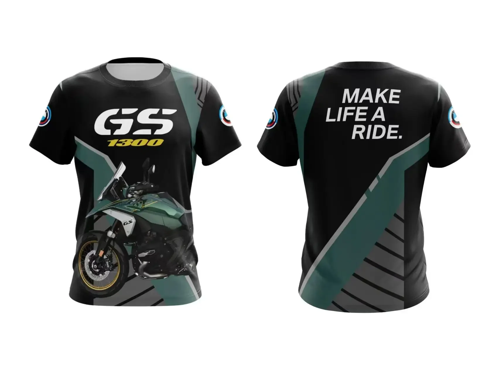 

Лето 2022, мужской гоночный костюм BMW, быстросохнущая футболка, новейший мотоциклетный дышащий свободный модный повседневный костюм с короткими рукавами Y2K