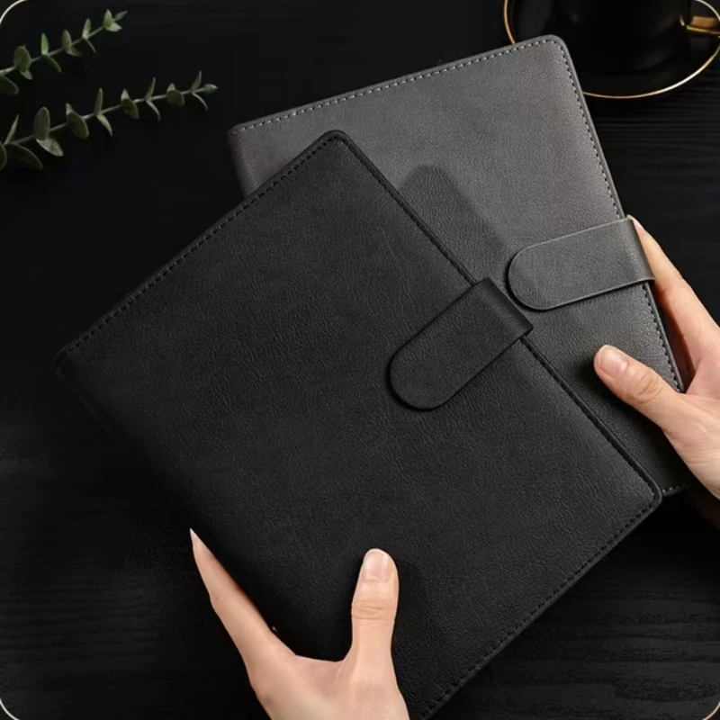 

2026 Executive A5 Refillable Organizer - Premium Vegan Leather with Interchangeable Note Pages Business Notebook Vegan Leather