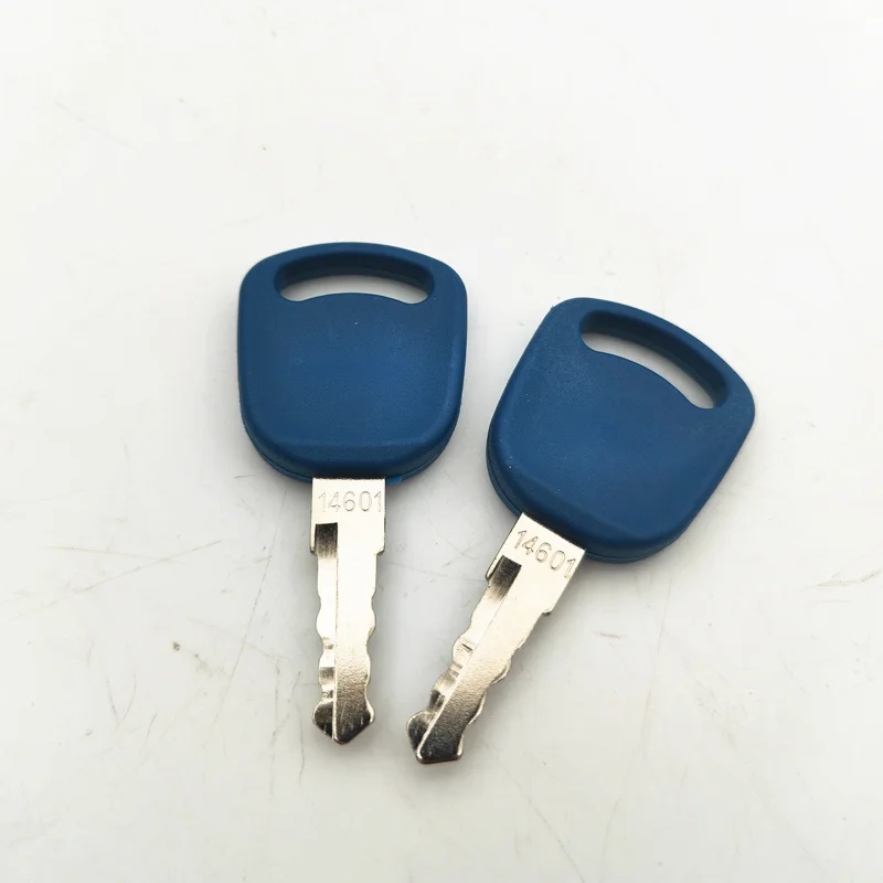 2pcs 14601 Key For New Holland ExcavatorGrader Dozer Heavy Equipment