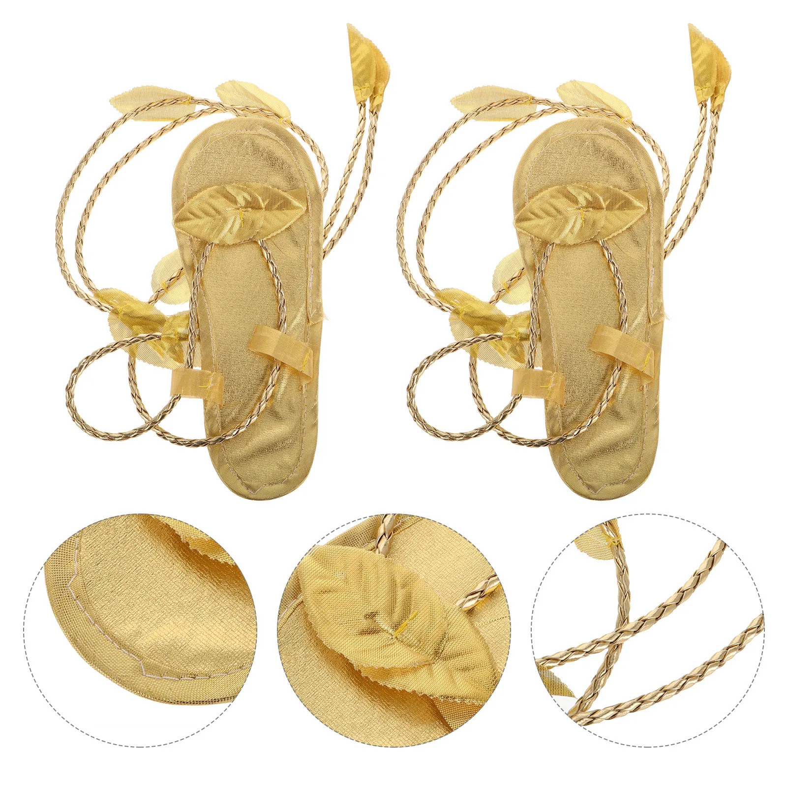 5 قطعة 5 عدد الصنادل آلهة اكسسوارات قزم أحذية الجنية تأثيري حلي الكعوب الذهبية للنساء #5