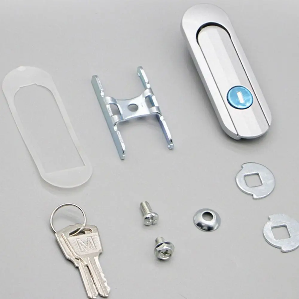 New Aluminum Alloy Door Mailbox Lock Mechanical Hardware Mechanical Door Lock with Key DIY Cabinet Box Lock Cupboard