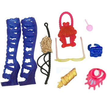 1 Set Gemengde Stijl 11 Inch Poppen Accessoires 27 CM Pop Schoenen Feestkleding Riem Armband 1/6 MST Hoge Poppenhuis Zonnebril Speelgoed