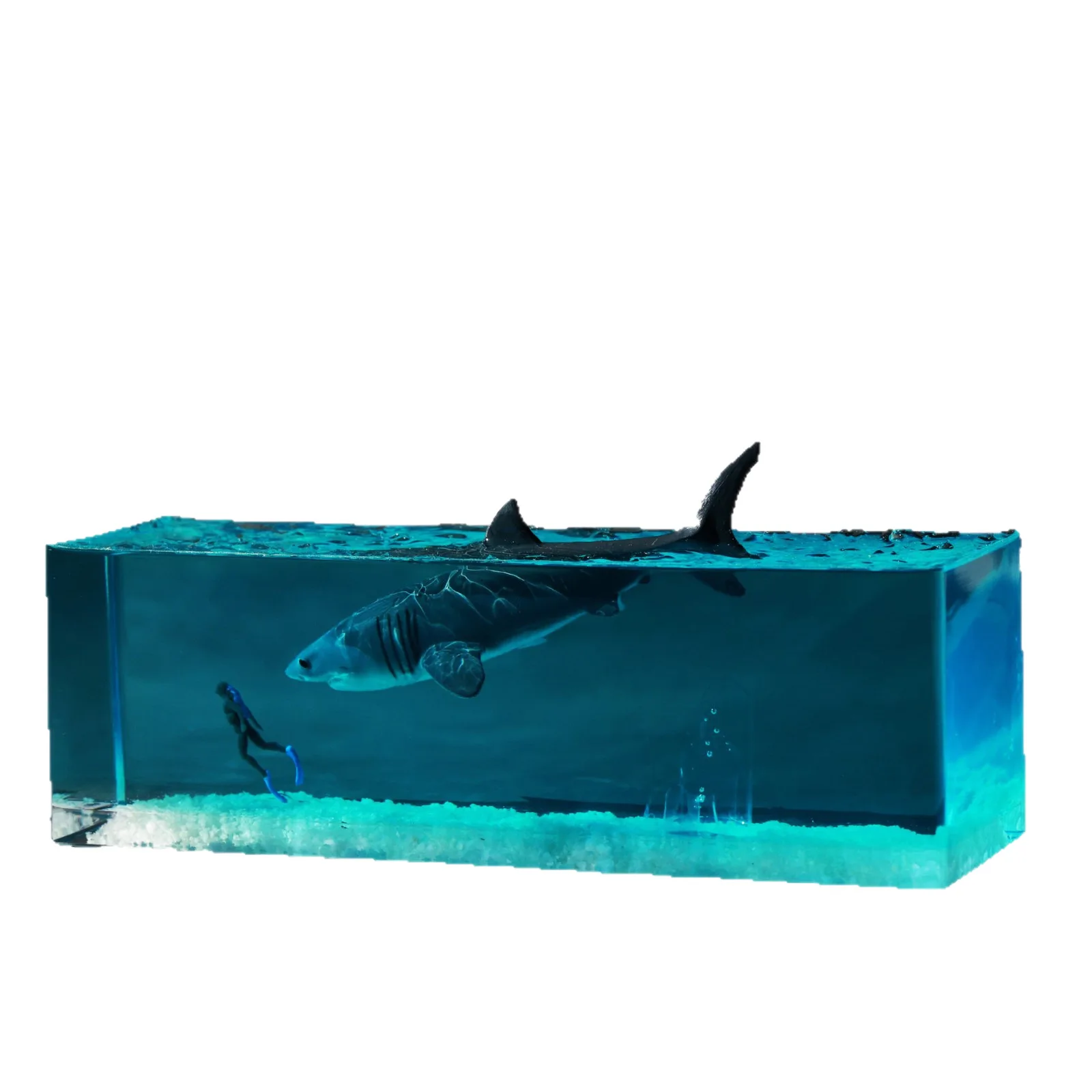 Cross-border Ocean Resin Whale Night Light Solid Wood Creative Ornament Handicraft Birthday Gift Boy Girlfriend Graduation
