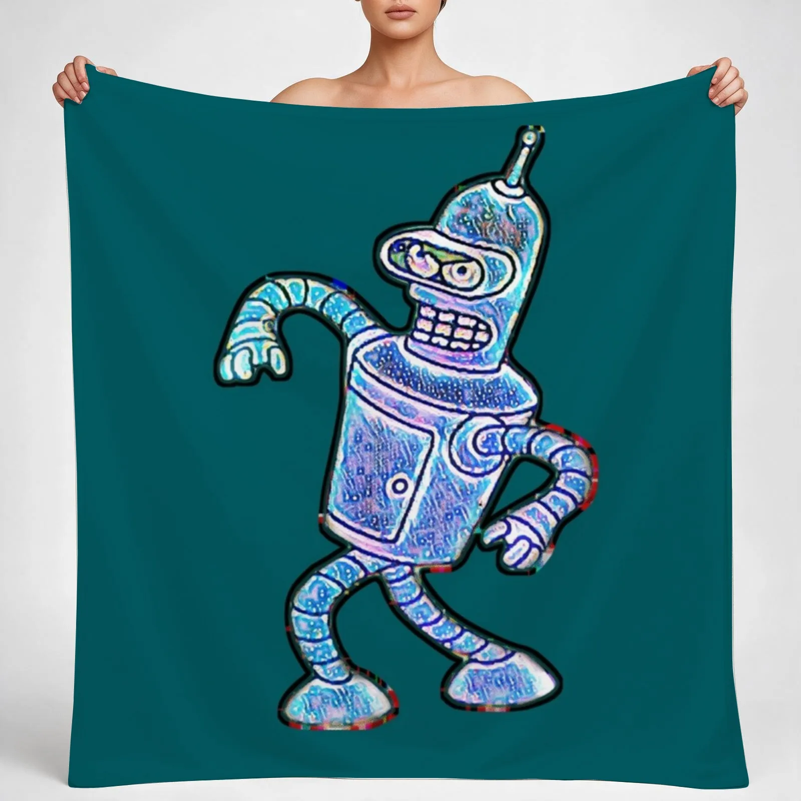 Bender Strut Midnight Edition Throw Blanket couch cozy soft plush fuzzy picnic outdoor blanket