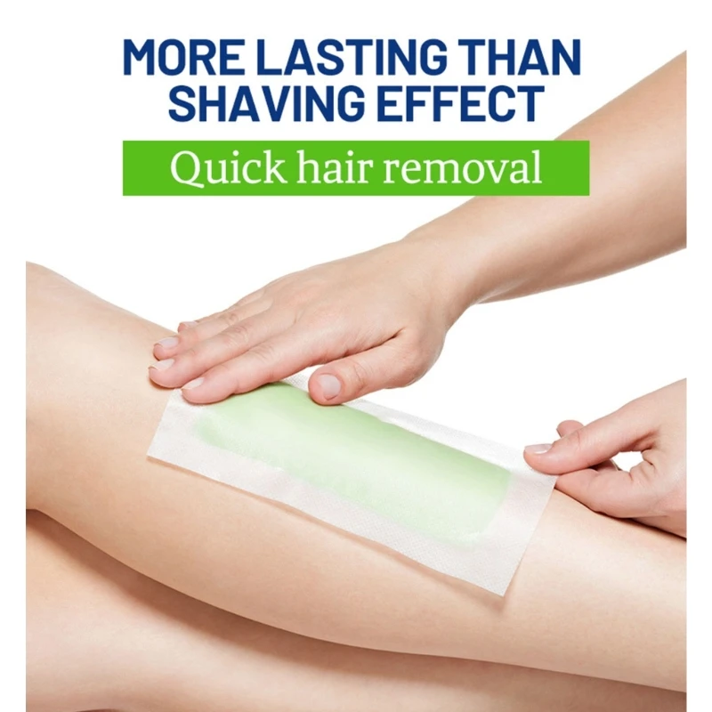 แถบขี้ผึ้งที่มีประสิทธิภาพอย่างรวดเร็วสำหรับกำจัดขน Double-Side Long Lasting Depilation ผู้หญิง-ปลอดภัยกระดาษแว็กซ์สำหรับขาแขนคอ