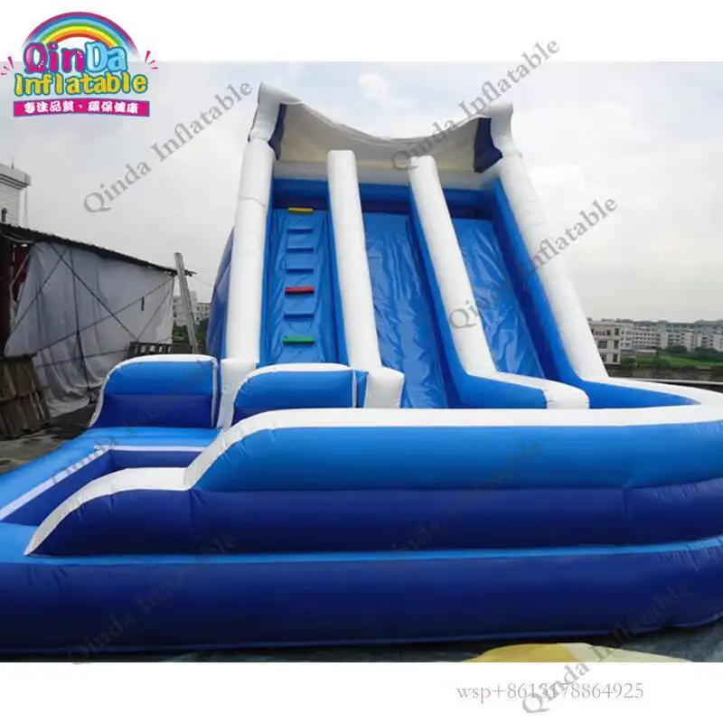 Summer Party Ourdoor Kids Inflatable Water Slide With Pool