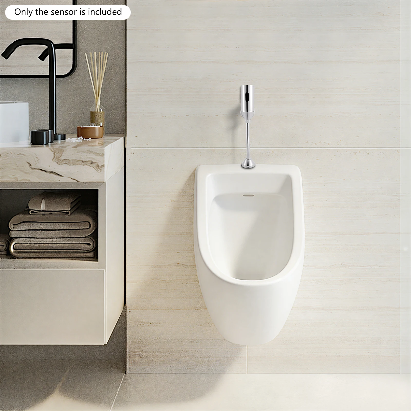 

Автоматический сенсорный смывной клапан для писсуаров, двухступенчатый смывной клапан с датчиком для писсуаров, используемый в туалетных комнатах или санузлах