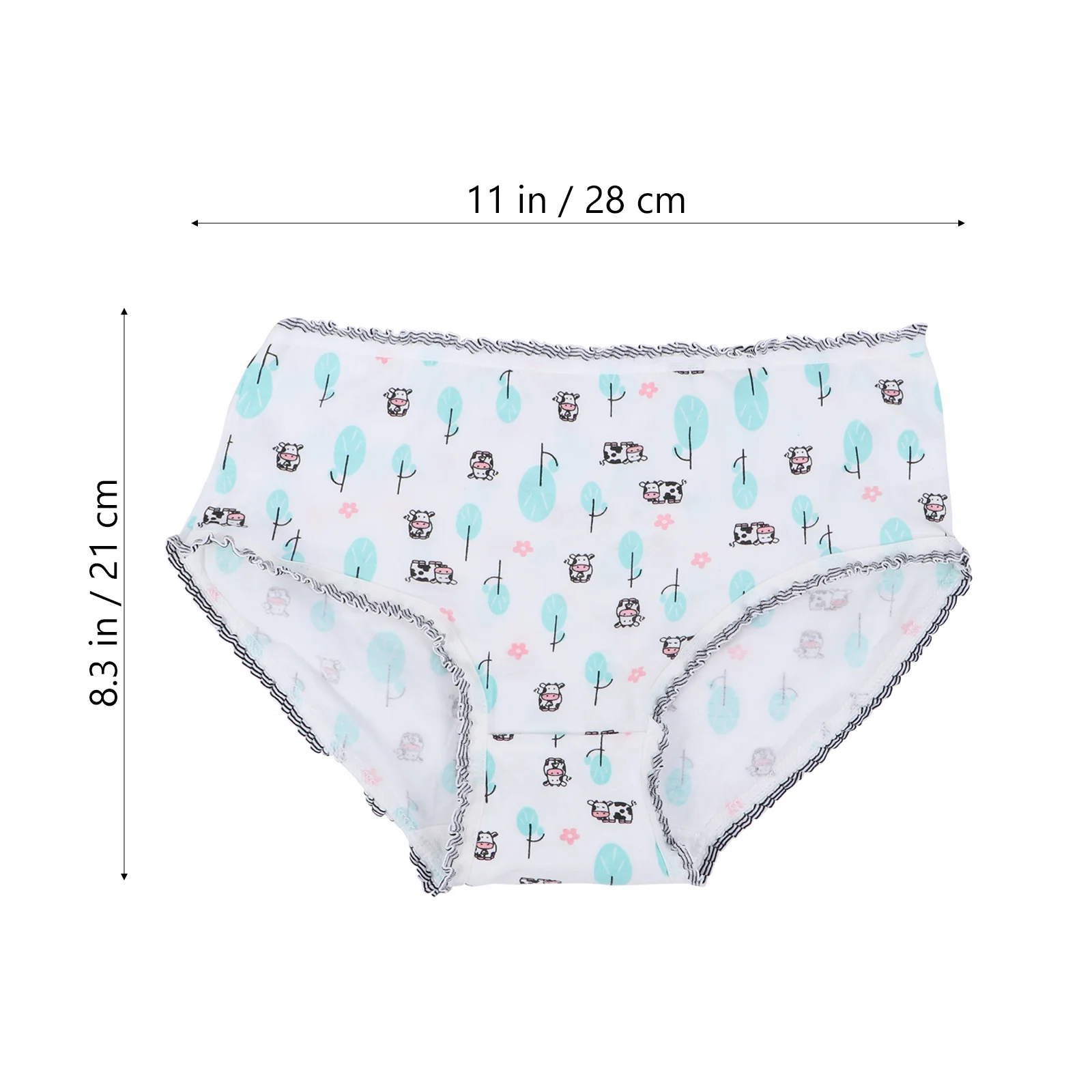 

2Pcs Cotton Underwear for Women Girls Breathable Soft Stretchy Comfortable Undershorts Briefs Women Child Combed Panties
