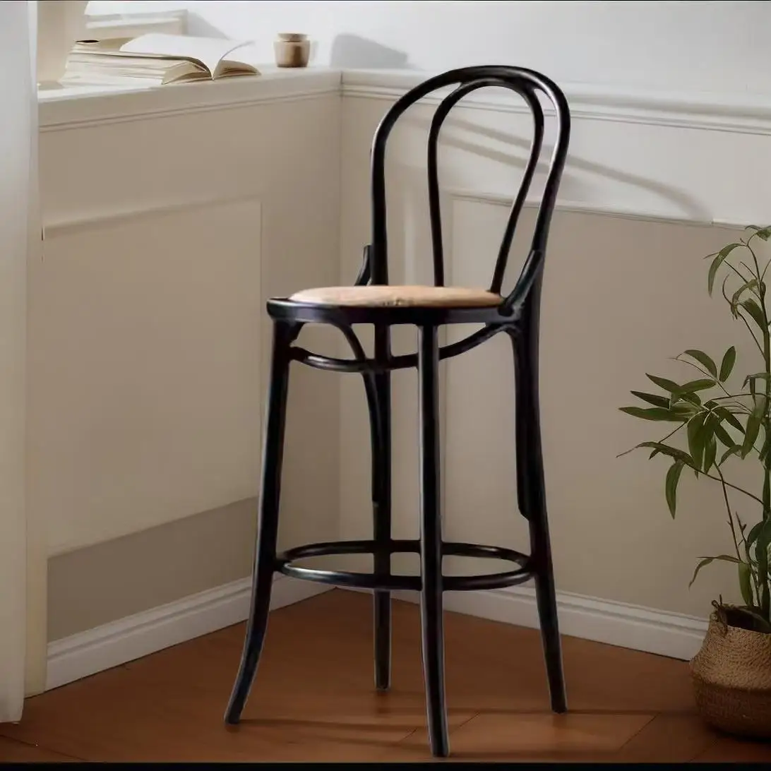 Kursi Bar Modern Gaya Nordic, Tinggi Desainer, Balkon, Logam, Empuk, Dengan Sandaran, Kursi Bar Meja Bar, Mewah, Taburete Alto, Furnitur Trendi
