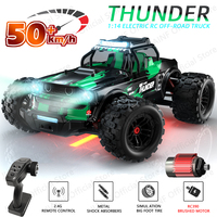 SMRC-1213 1:14 50KM/H 4WD RC Car With LED Light Remote Control Cars High Speed Drift Monster Truck for Kid vs Wltoys 144001 Toy