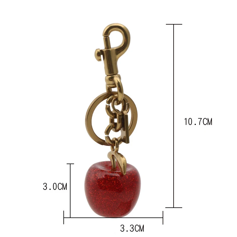 Cherry Keychain Decoration Blue Cherry DIY Craft Accessories Bag Pendant Keyring Bag Decoration Cherry Pendant