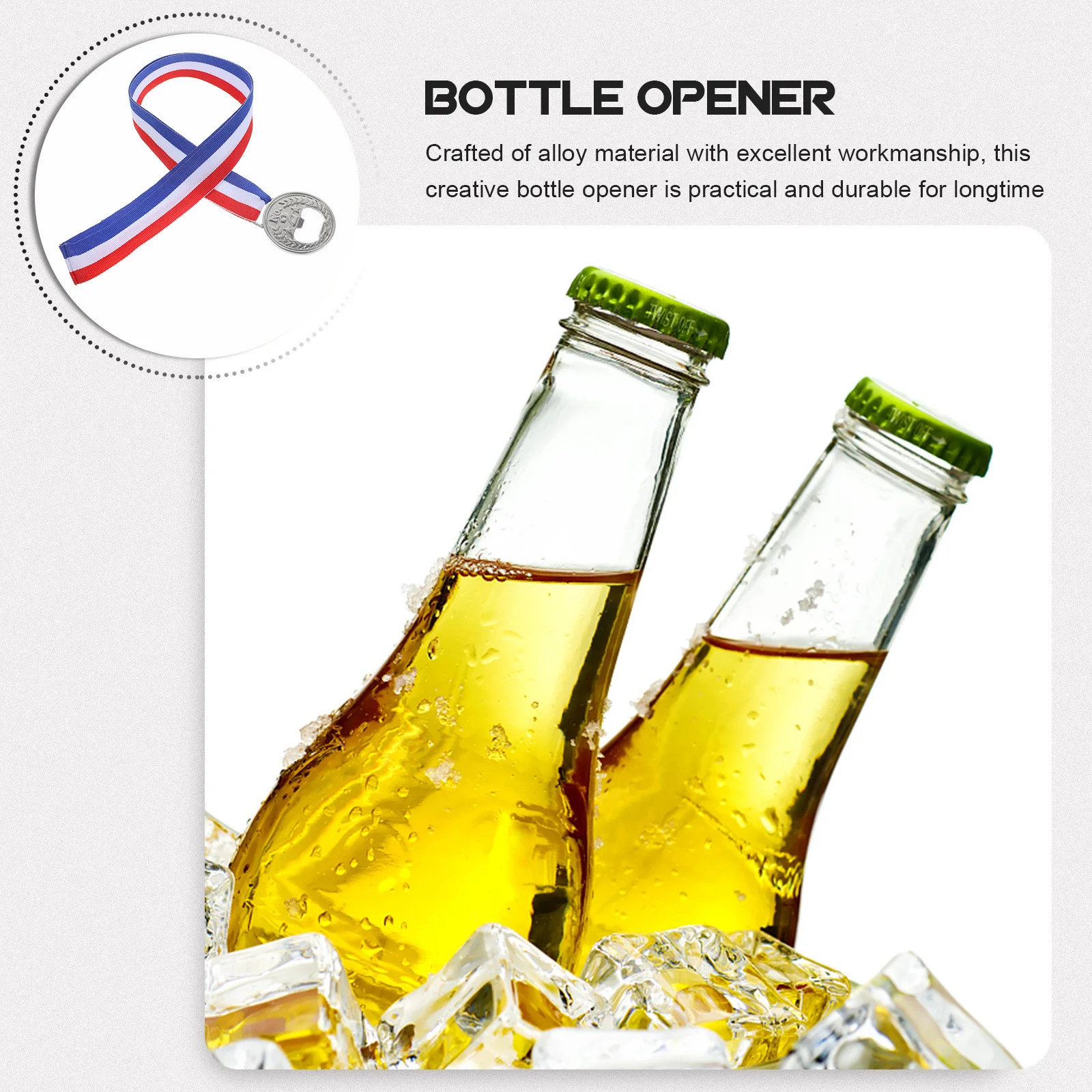 

Unique Medal Shaped Bottle Opener Metal Beer Opener Practical Kitchen Accessory Portable Bottle Openers