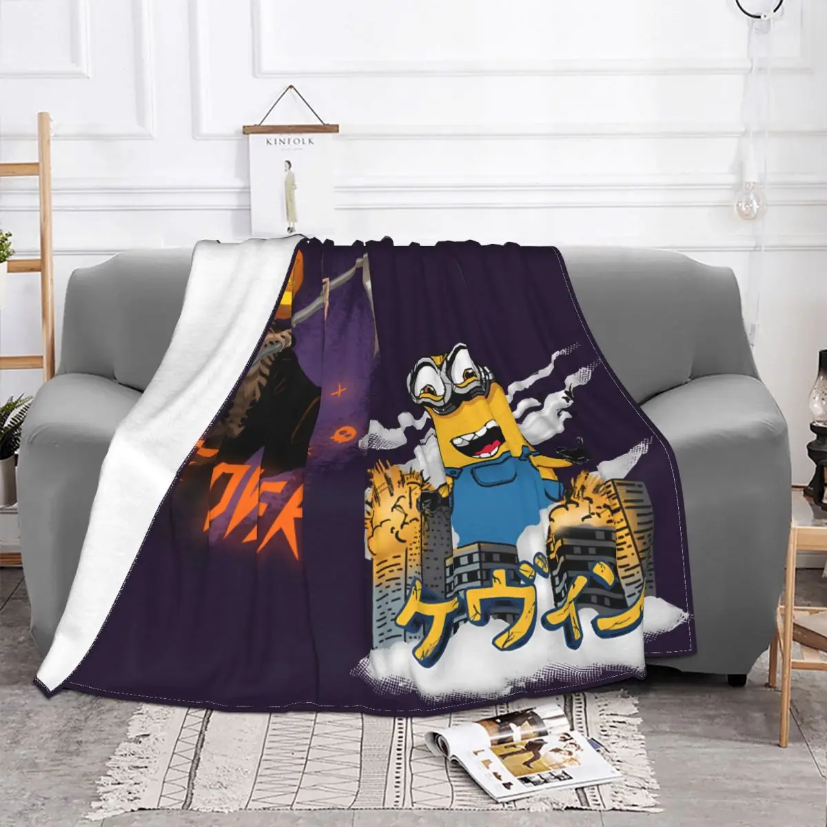 Despicable Me Blanket Fleece Flannel Spring Autumn Breathable Super Warm Thin Brilliant Throw Blankets For Sofa Bedspread