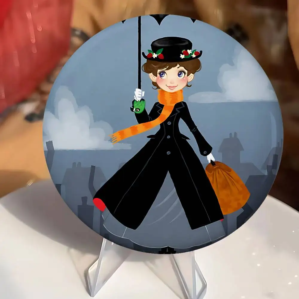 ماري P-Poppins شارات صفيح دبوس زر مخصص أنيمي دور المدرسة القديمة بروش الكرتون طوق شارة هدية