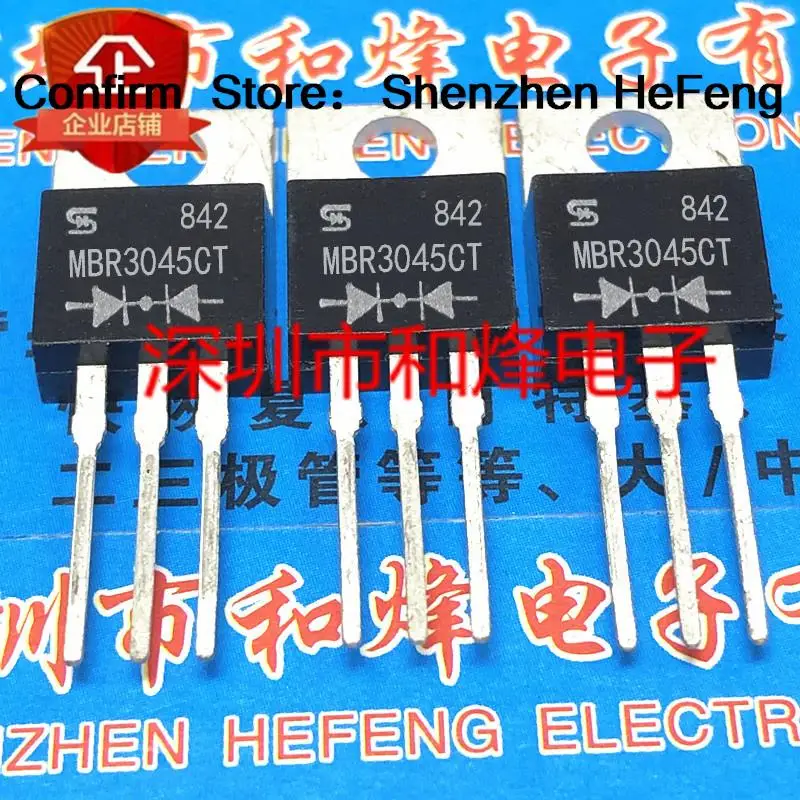 5PCS-10PCS MBR3045CT 30A 45V TO-220 Transistor On Stock Quality Guarantee