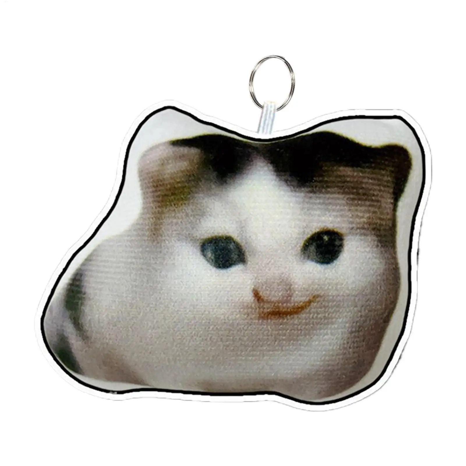 Portachiavi con voce di gatto Decompressioni Ciondolo vocale per gattino con suono Decorazione da appendere per bambola con voce di gatto