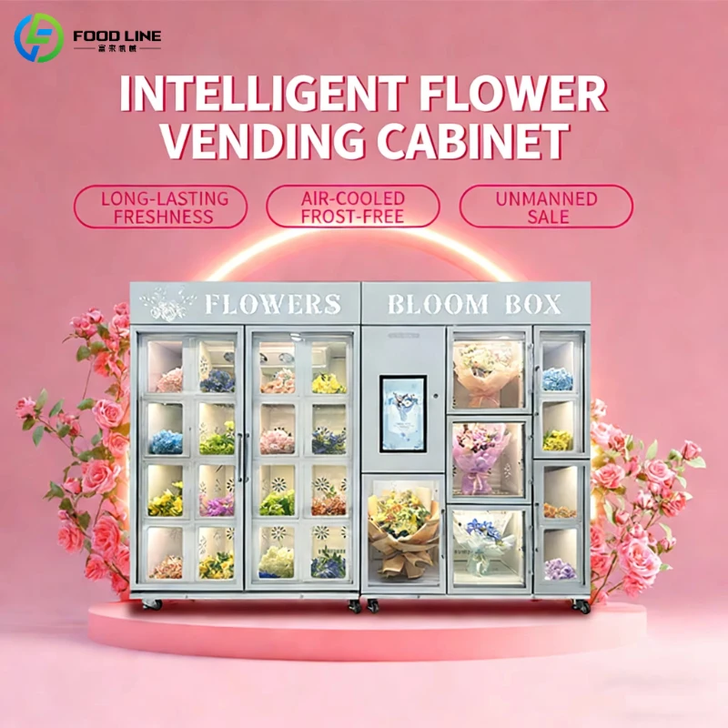 Customized Modern Intelligent Flower Vending Machine AI Control Floral Vending Machine High Grade Bouquet Vending Device