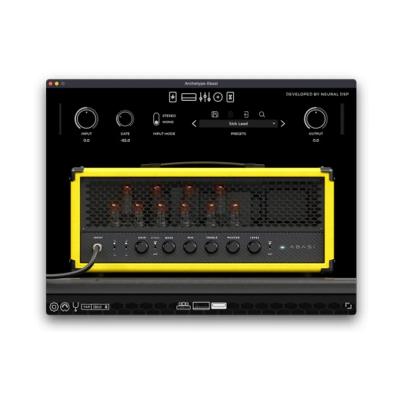 Gabinete de complemento de efectos de guitarrista