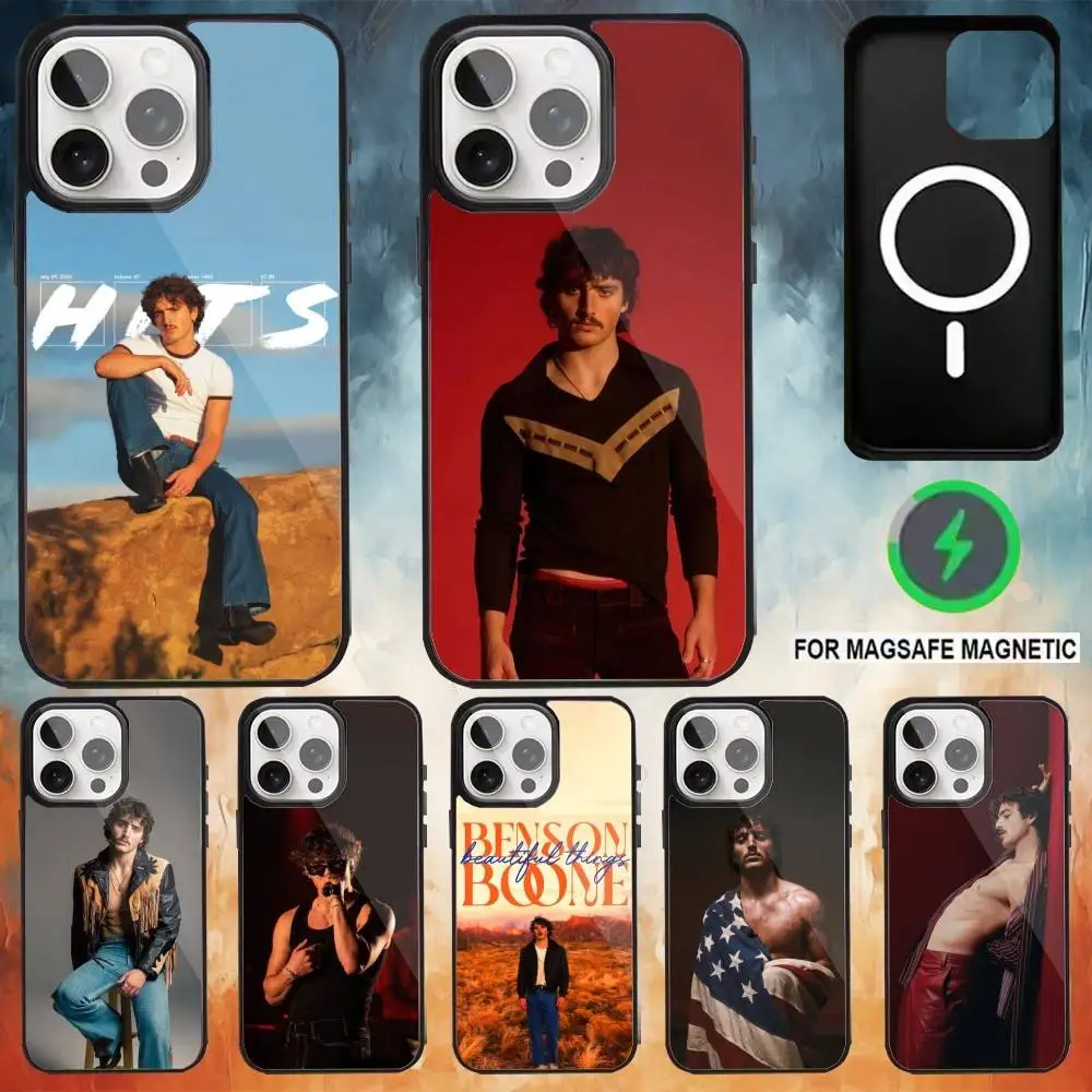 

Singer B-Benson B-Boone Phone Case For iPhone 17,16,15,14,13,12,11,Plus,Pro,Max for Magsafe Magnetic Wireless Charging
