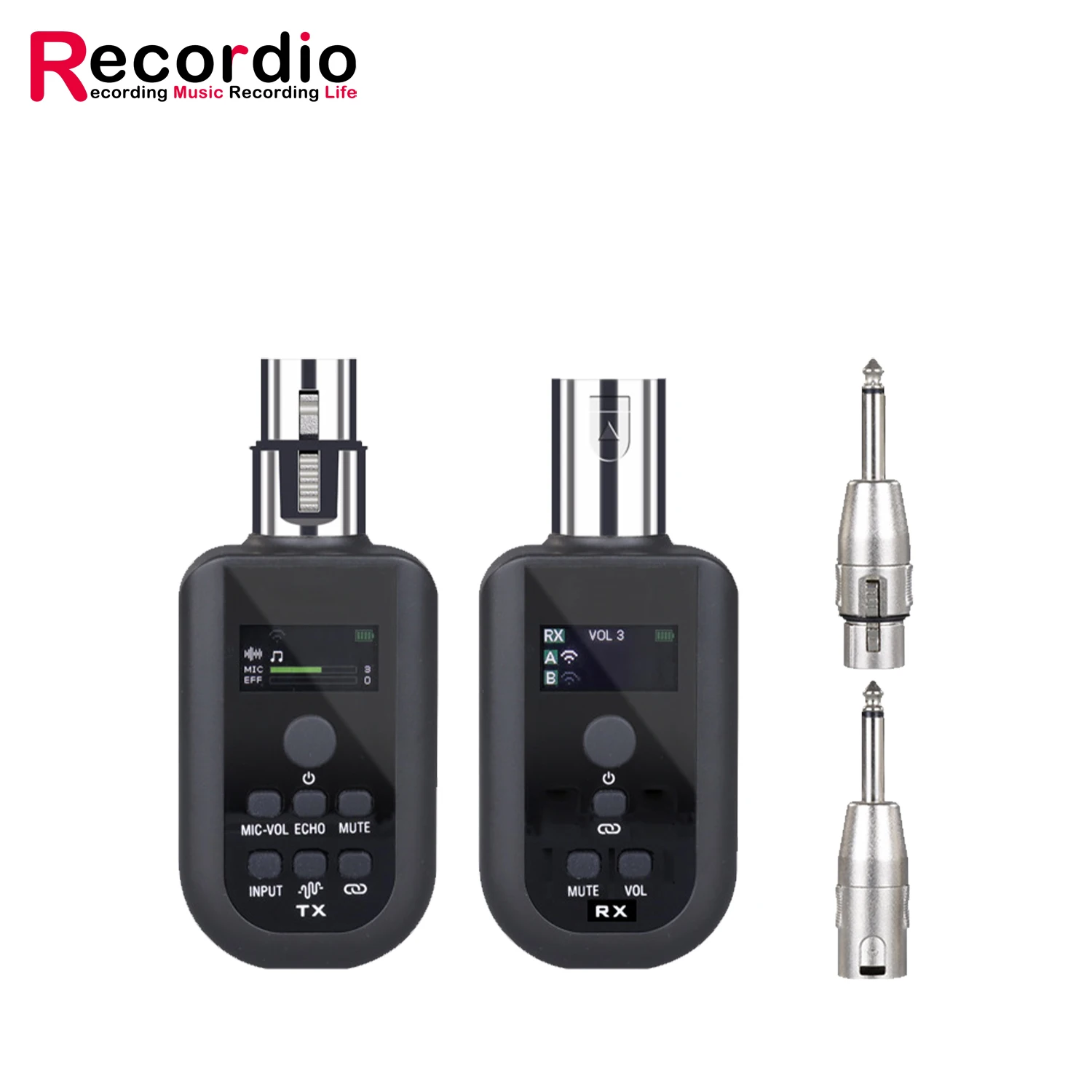 GAW-WX100 2.4G Wireless Microphone Receiver Transmitter Wired to Wireless Adapter Guitar Wireless Transmitter