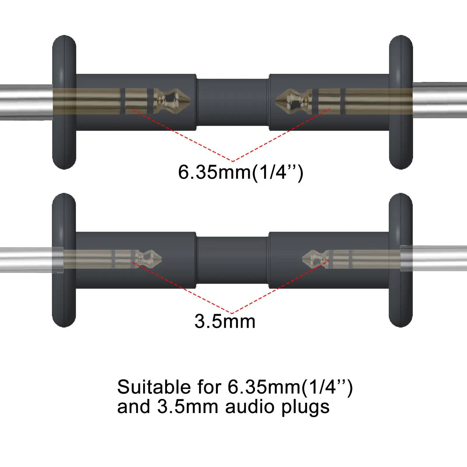 واقي مقبس كابل الصوت من السيليكون لغطاء كابل أداة الجيتار الأسود #6