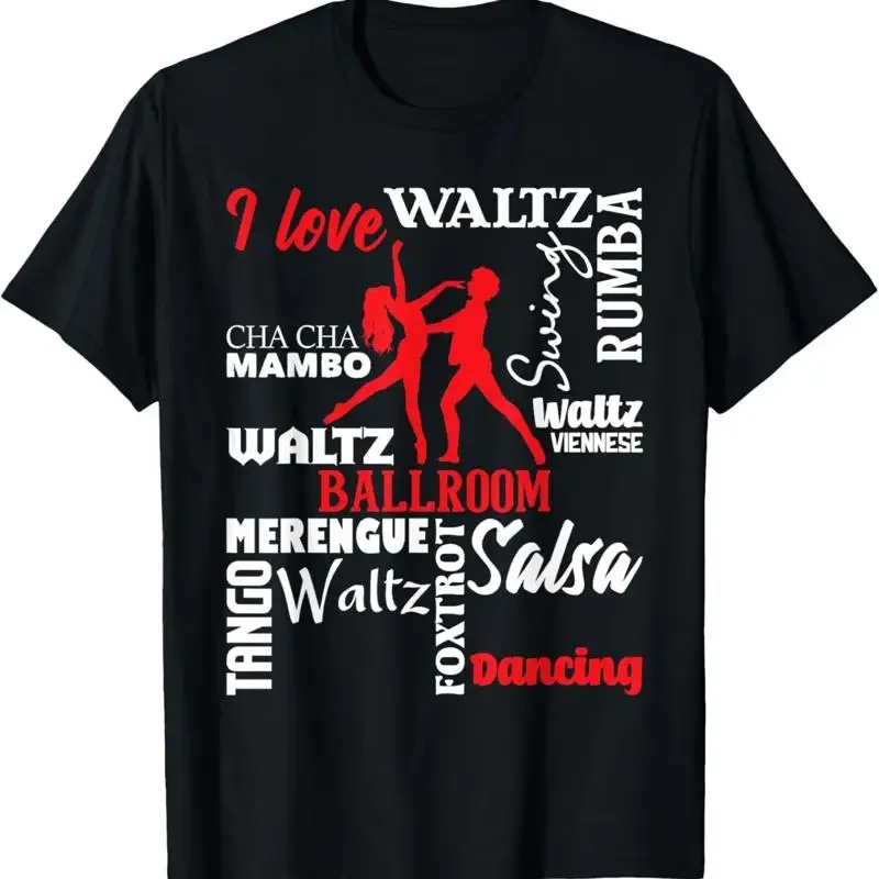 I Love Ballroom Dancing Dance Instructor Pair Choreography T Shirt
