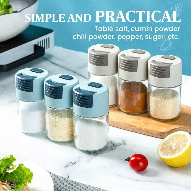 0.5g Metering Salt Shaker Salt Dispenser Salt Tank Sugar Bottle Spice Pepper Salt Shaker Spice Jar Can Seasoning Bottl BBQ Tools