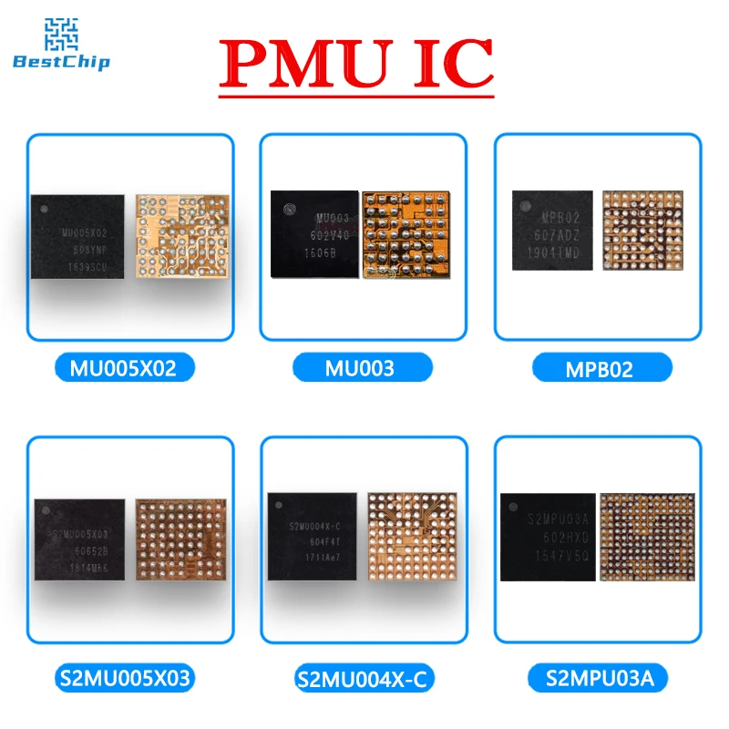 5pcs MU005X02 MU005X01-2 S2MU005X03  S2MU004X-C MPB02 S2MPU06 MU003 M005X02 M005X01 S2MU205X01 S2MPU03 S2MPU04 For Samsung PM IC