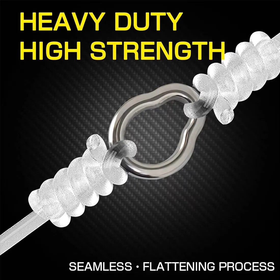 FishTrip Solid Ring Birnenform Edelstahl Salzwasser Süßwasser Angelzubehör für Line Assist Hook Jig Lure Connect – Detail 4