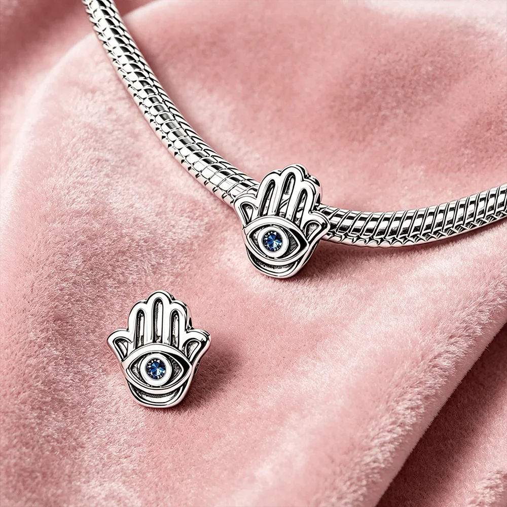 Luminous Skeleton Coffin Moon Anchor Original Charms Silver Plated Beads Fit Bracelets Bag Keychain Diy Women Gift Accessory - view 2