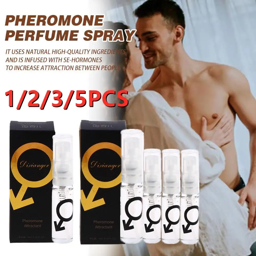 1/2/3/5PCS Perfume para hombres, colonia de feromonas para hombres, feromonas para hombres para atraer a mujeres (hombres y mujeres) 4ML