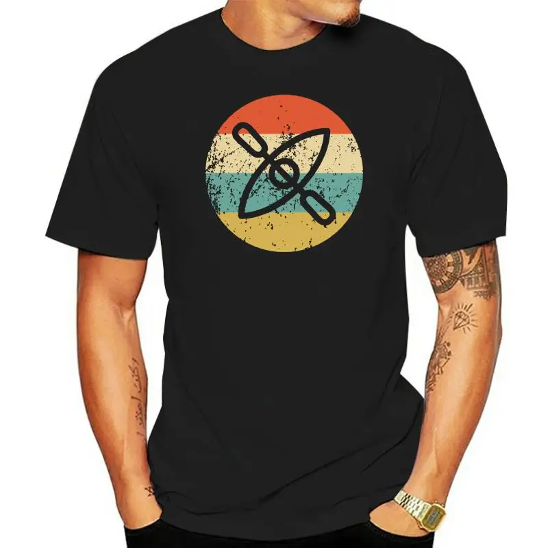 MenS Kayak Shirt - Retro Kayaking T-Shirt - Kayak Icon Shirt Casual Tee Shirt