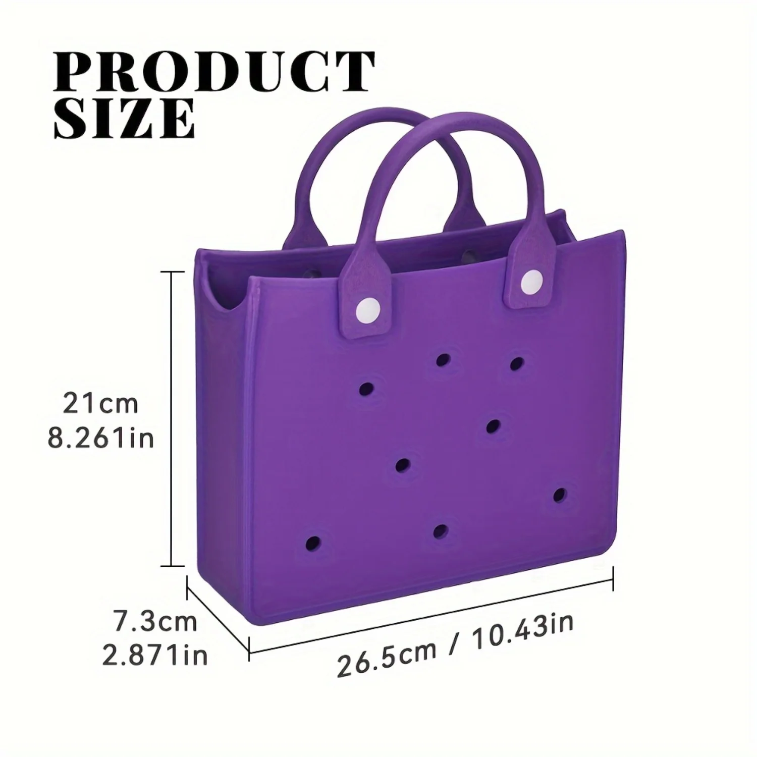 Versatile  Beach Handbag - Durable, Waterproof & Stain-Resistant, Ideal for Outdoor Excursions, Office Commutes & Casual Outings