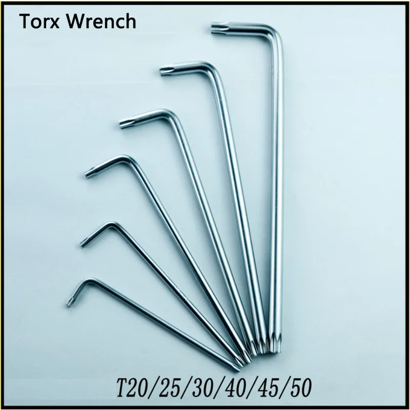 1pc Torx Wrench T25 T30 T40 T45 T50 Screwdriver Double Head Six Lobe Torx Head Tamper Screw Driver Key Spanner Hand Repair Tool