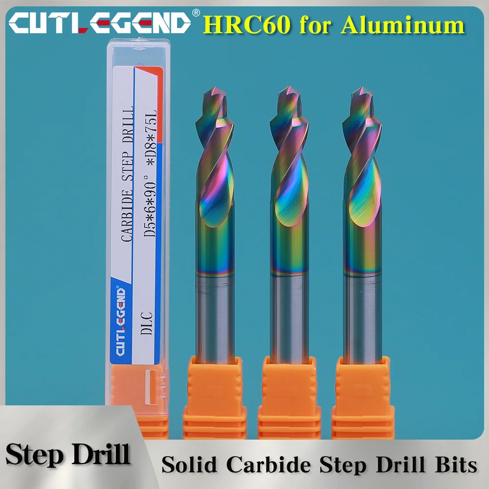 

Carbide Counterbore Twist Step Drill Tungsten Steel Two-Stage Step Drill Diameter Countersunk Screw Countersunk Chamfer Drill
