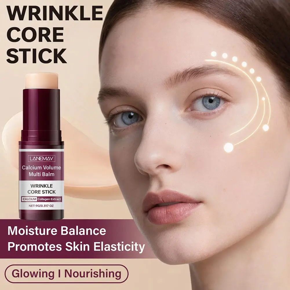 Bálsamo multiusos con calcio y colágeno, hidratante facial, cuidado de la piel, antiarrugas, líneas finas, efecto lifting, reafirmante, atenua las arrugas L9E9
