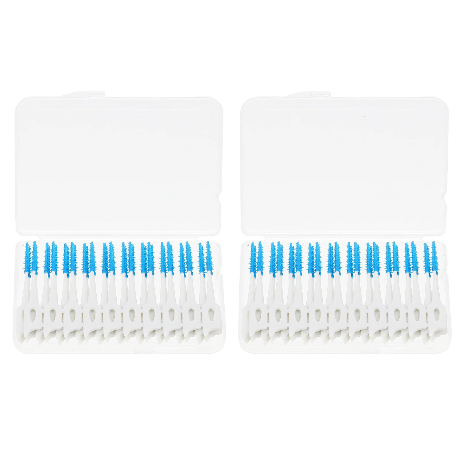 

80 Pcs Interdental Brushes Tooth Cleaning Tools Oral Care Gum Cleaner Floss Dispenser Travel Lightweight Practical Durable