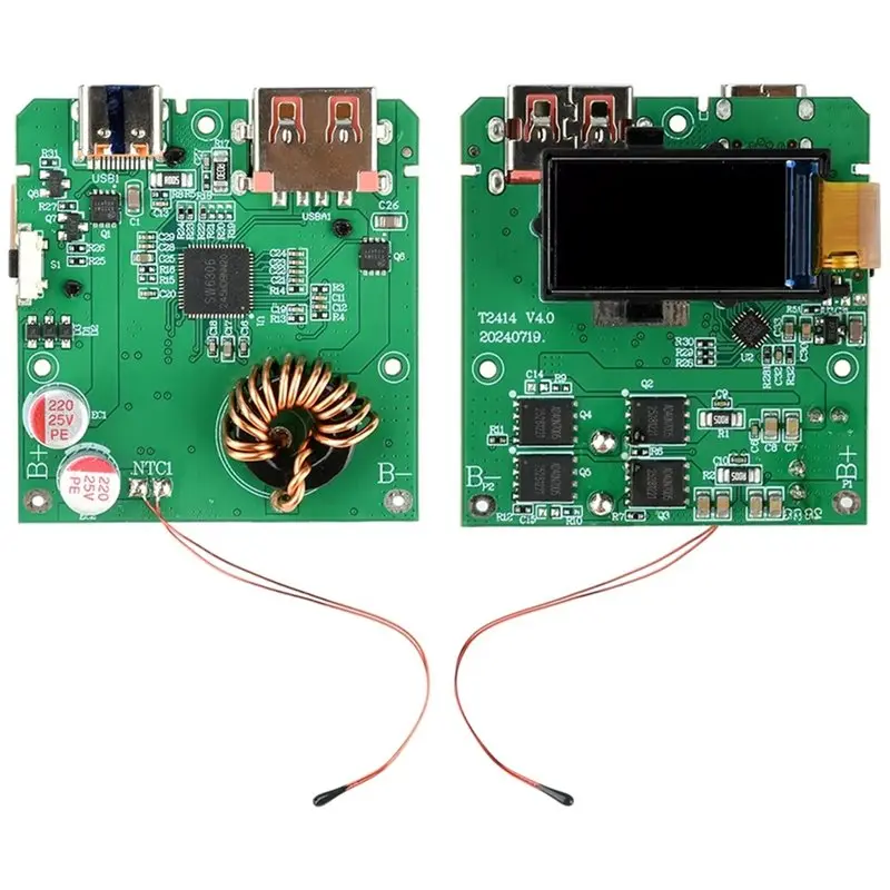 ABUO PD 100W Fast Charging Power Bank Motherboard TFT Display QC Quick Charge Module for Ternary Battery