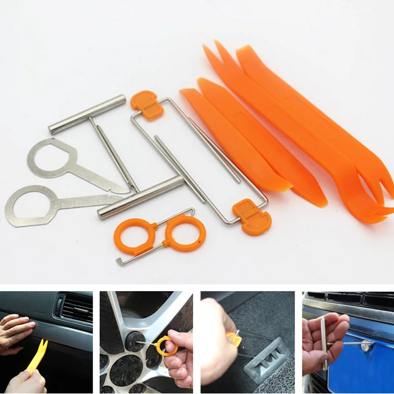 

12 pcs/Set Auto Pry Open Tool Kit Car Radio Door Clip Panel Kit For SEAT Ibiza Leon Toledo Arosa Alhambra Exeo Supercopa Mii