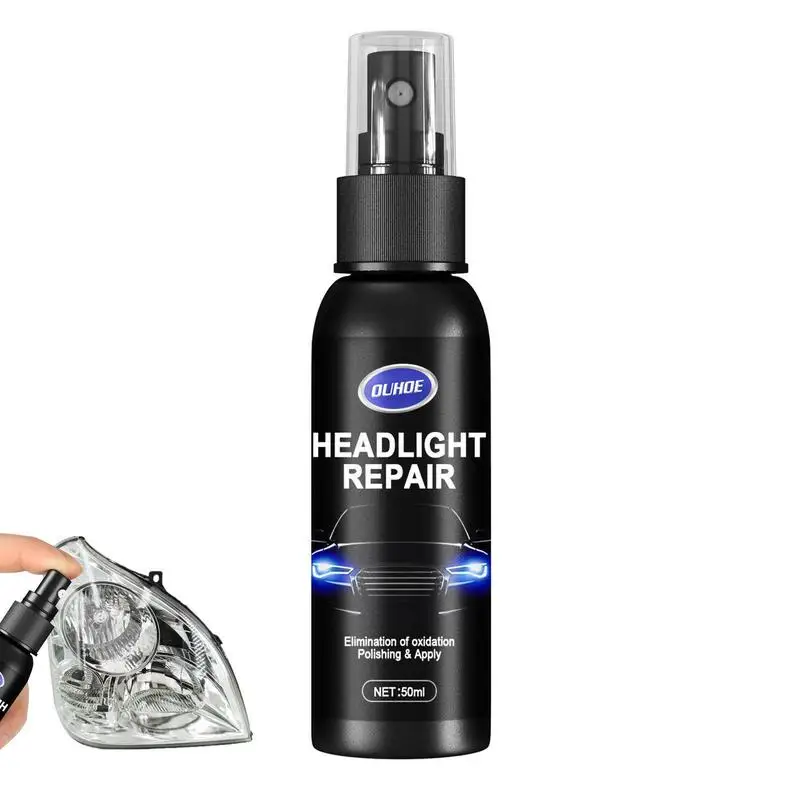 1pc Car Headlight Polishing Agent 10ml/20ml/30ml/50ml/100ml Car Headlight Scratch Remover Repair Fluid Headlight Cleaner Spray