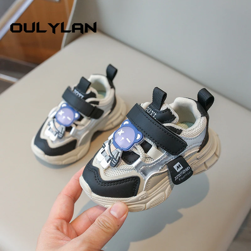 1-6-year-old Girl's Walking Shoes Baby Sports Shoes Mesh Breathable Casual Sneakers Boys Children's Trend Shoe Size 21-30