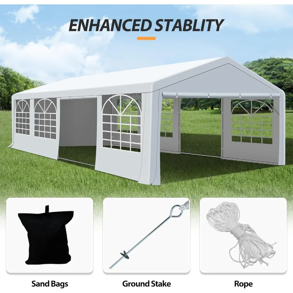 20' X 30' Party Tent Heavy Duty Wedding Tent with Removable Sidewalls, Outdoor Gazebo Event Shelters Canopy