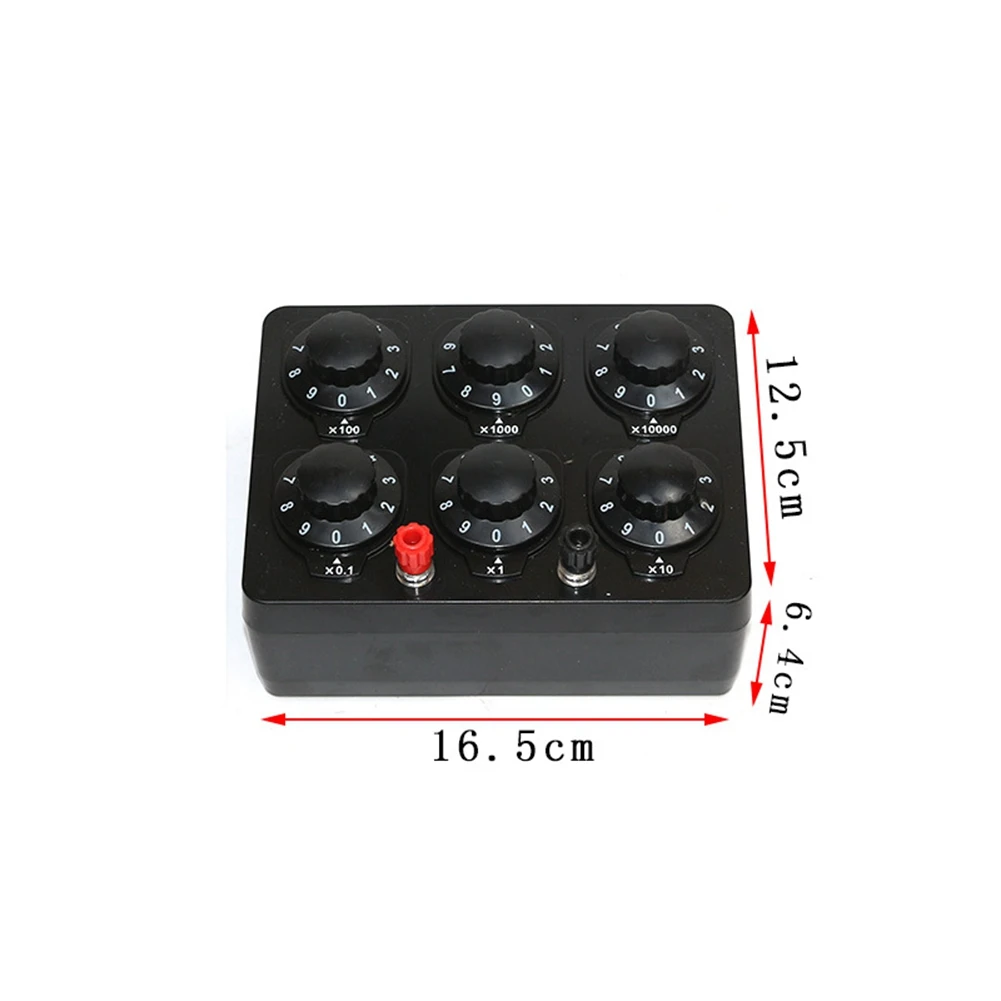 Gfc-0-99999.9 أوم صندوق المقاومة البسيط الدقة متغير العقد المقاوم أداة التدريس صندوق المقاومة التدريس