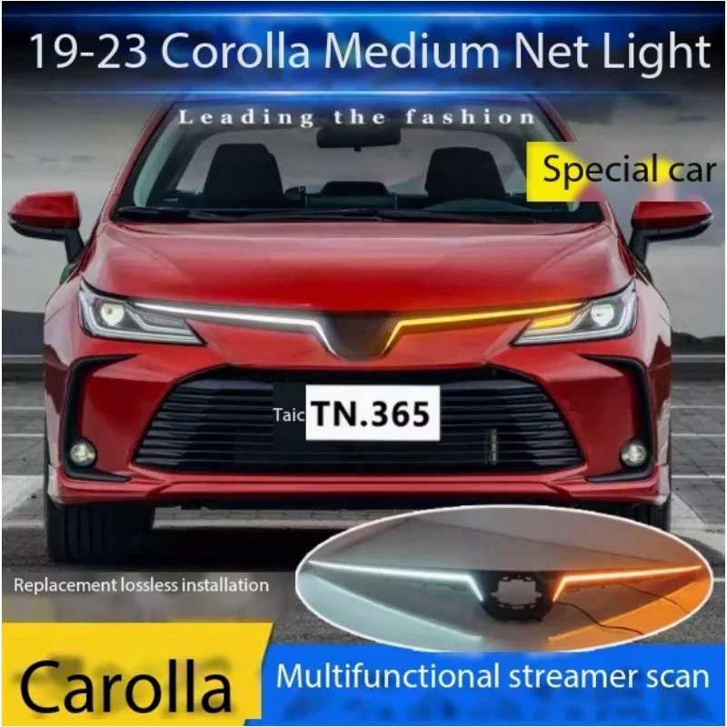 

Suitable for Toyota Corolla 19-23 daytime running light special grille light modification LED front through light decorative lig